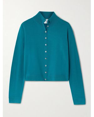 Leset James Merino Wool Cardigan - Bleu