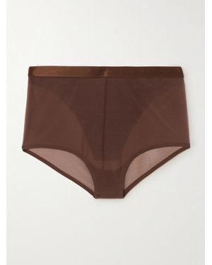 Spanx Supersmooth Sheersense Höschen Aus Stretch-Material - Braun