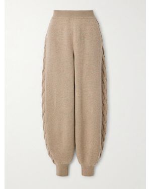 Loro Piana Cashmere Tapered Pants - Natural