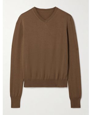 KHAITE Pull En Laine Mélangée Senta - Marron