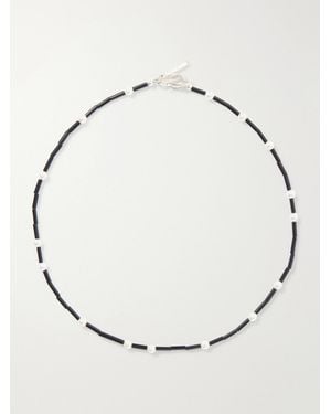 Sophie Buhai Night Sky Sterling, Pearl And Onyx Beaded Necklace - Natural