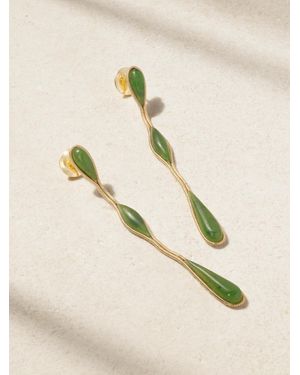 Fernando Jorge Fluid 18-Karat Jade Earrings - Natural