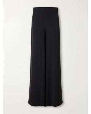 ANDRES OTALORA Espacio Fiel Crepe Wide-Leg Trousers - Black