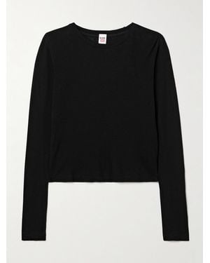 RE/DONE Hanes 90S Baby Cotton-Jersey T-Shirt - Black