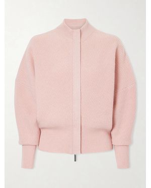 Sa Su Phi Ribbed Cashmere Cardigan - Pink