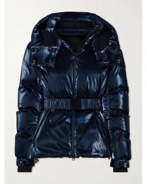 Perfect Moment Johnnie Walker Candice Belted Quilted Down Ski Jacket - Blue