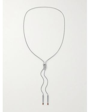 Jacques Marie Mage Erin Wasson-Plated Tigers Eye Necklace - White