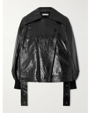 Co. Engineered Doppelreihige Lederjacke - Schwarz