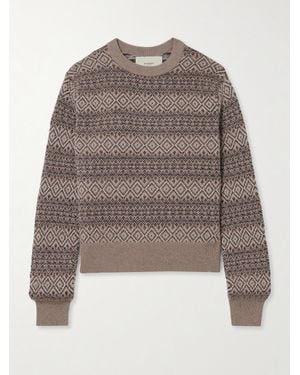 James Purdey & Sons Kirkstone Fair Isle Cashmere Jumper - Brown