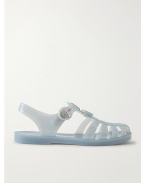 Gucci Fisherman Embellished Rubber Sandals - Blue