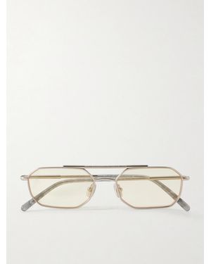 Brunello Cucinelli Square-Frame-Tone Optical Glasses - Natural