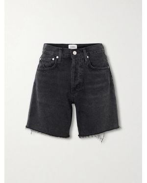 Citizens of Humanity Marlow Frayed Denim Shorts - Blue