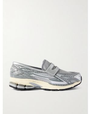 New Balance 1906L Slip-Ons Aus Leder Und Mesh Mit Gummibesätzen - Grau