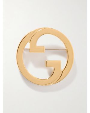 Gucci Blondie-Tone Brooch - Metallic