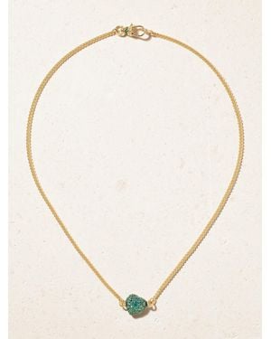 Lucy Delius Chubby Love 14-Karat Emerald Necklace - Natural