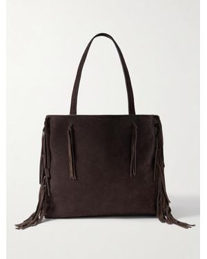 Nili Lotan Joni Fringed Suede Tote - Noir