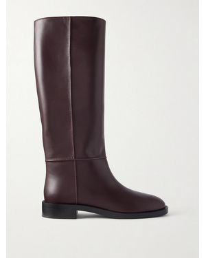 Gianvito Rossi Riding Leather Knee-Height Boots - Brown