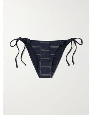 Matteau The String Printed Recycled Bikini Briefs - Blue