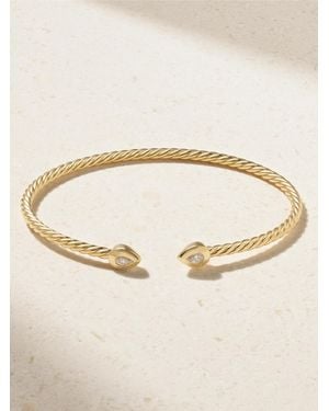 David Yurman Petite Modern Renaissance Cablespira 18-Karat Diamond Cuff - Natural