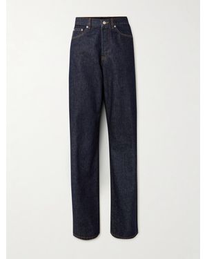 Dries Van Noten Halbhohe Jeans Mit Geradem Bein - Blau