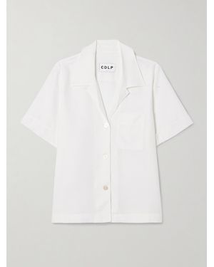 CDLP Lyocell Pajama Shirt - White