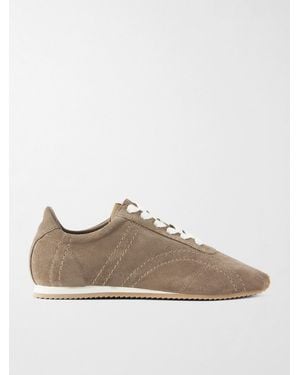 TOTEME Flex Suede Trainers - Grey