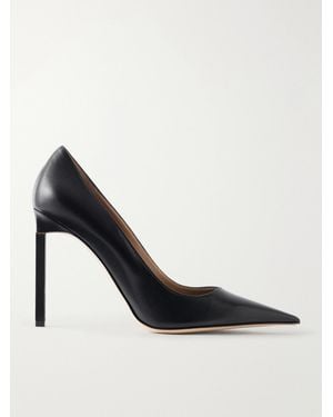 Tom Ford T Shiny Leather 105 Court Shoes - Black