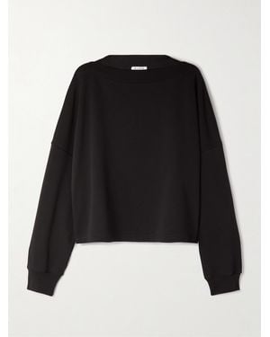 Alaïa Oversized Cotton-Jersey Sweatshirt - Black