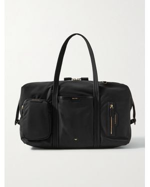 Anya Hindmarch Inflight Leather-Trimmed Econyl Weekend Bag - Black