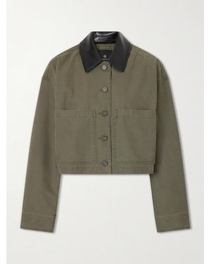 Anine Bing Yuma Cotton Jacket - Green