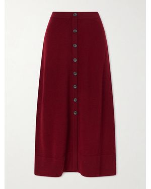 Altuzarra Callahan Cashmere Maxi Skirt - Red