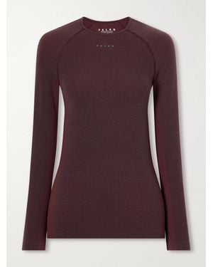 FALKE Thermozone Ribbed Jersey Base Layer - Purple