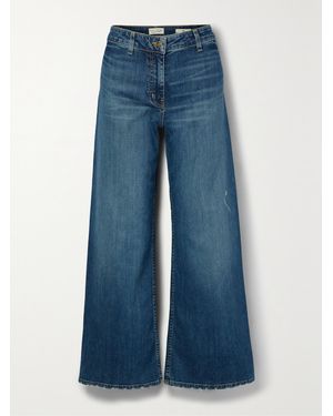Nili Lotan Megan High-Rise Wide-Leg Jeans - Blue