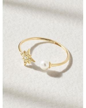 Mizuki Sea Of Beauty 14-Karat, Pearl And Diamond Ring - Natur