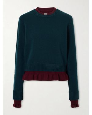 Acne Studios Layered Wool Sweater - Blue