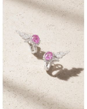 YEPREM 18-Karat, Sapphire And Diamond Earrings - Natural