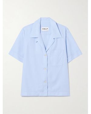CDLP Lyocell Pajama Shirt - Blue