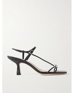 Loeffler Randall Triana Embellished Leather Sandals - Natural