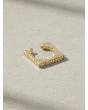 Mizuki 14-Karat Diamond Ear Cuff - Natur