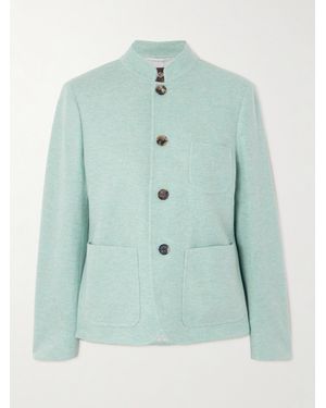 Loro Piana Mini Spagna Cashmere-Blend Jacket - Green