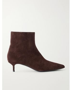 STAUD Sebastian Suede Ankle Boots - Brown