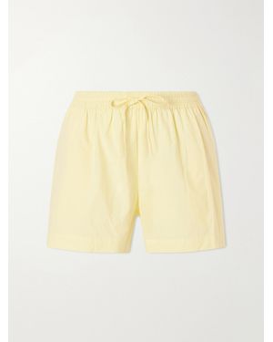 Matteau Organic Cotton-Poplin Shorts - Yellow
