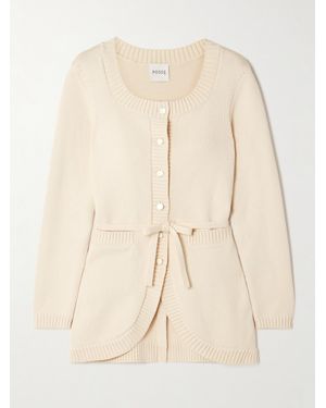 Posse Cardigan En Mailles À Ceinture Sabrina - Neutre