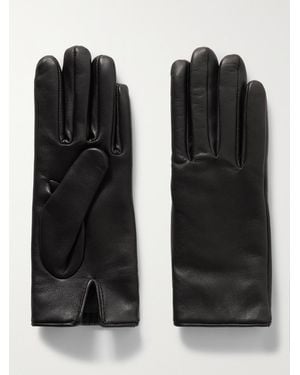 Saint Laurent Handschuhe Aus Leder - Schwarz