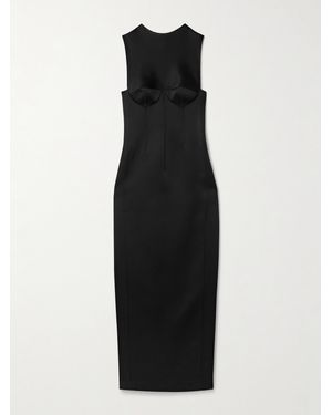 KHAITE Shoshanna Satin-Crepe Gown - Black