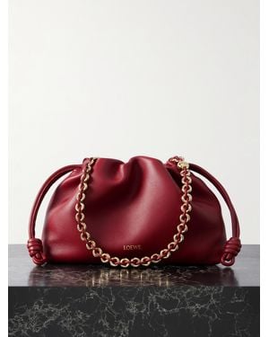 Loewe Flamenco Clutch Aus Leder - Rot