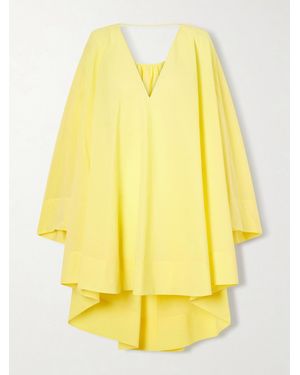 Jacquemus Paysan Oversized Cotton-Blend Mini Dress - Yellow