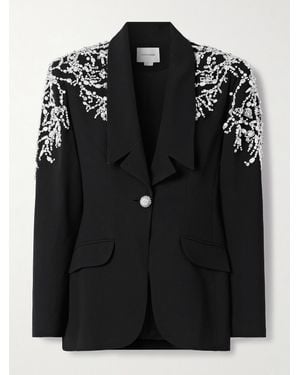 Zuhair Murad Blazer Aus Crêpe Mit Verzierungen - Schwarz