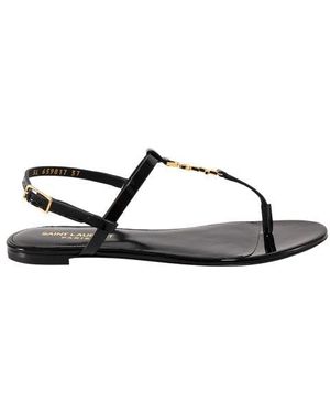 Women's Saint Laurent Flat sandals | Lyst