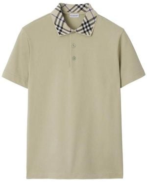 Burberry Polo T -Shirt - Natural